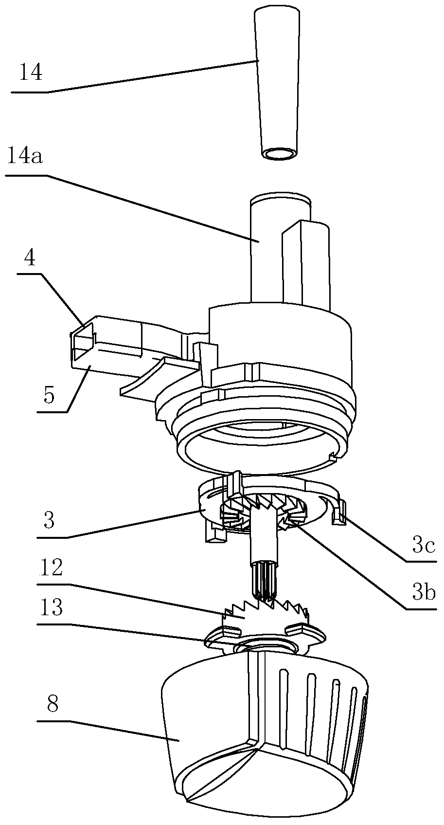 A vibrating drug storage unit of a powder mist drug delivery device