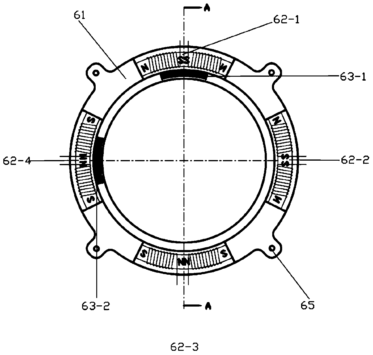 Vibration active control type axial plunger pump with magnetic bearings