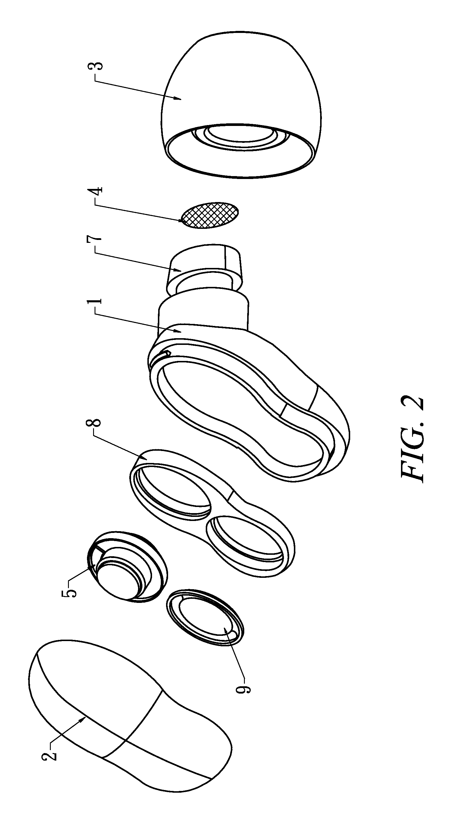 Negative pressure earphone