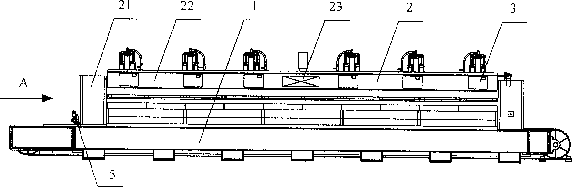 Method and apparatus for processing surface of ceramic polished brick