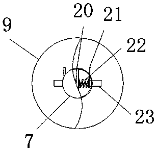 A hand-held electric drill drilling auxiliary electric drill stand