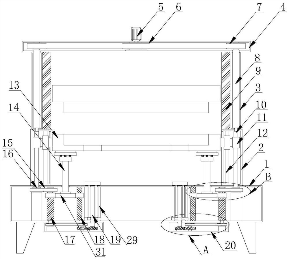 High-efficiency demolding device for injection molding processing of automotive upholstery