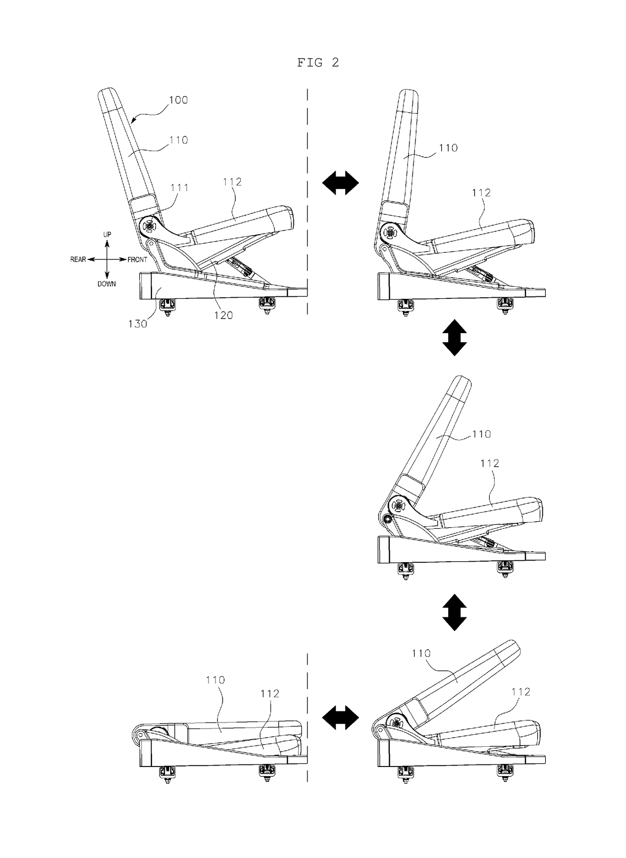 Auxiliary seat storage structure