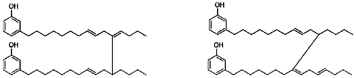 Method for preparing epoxy resin by heavy-phase materials in cardanol production