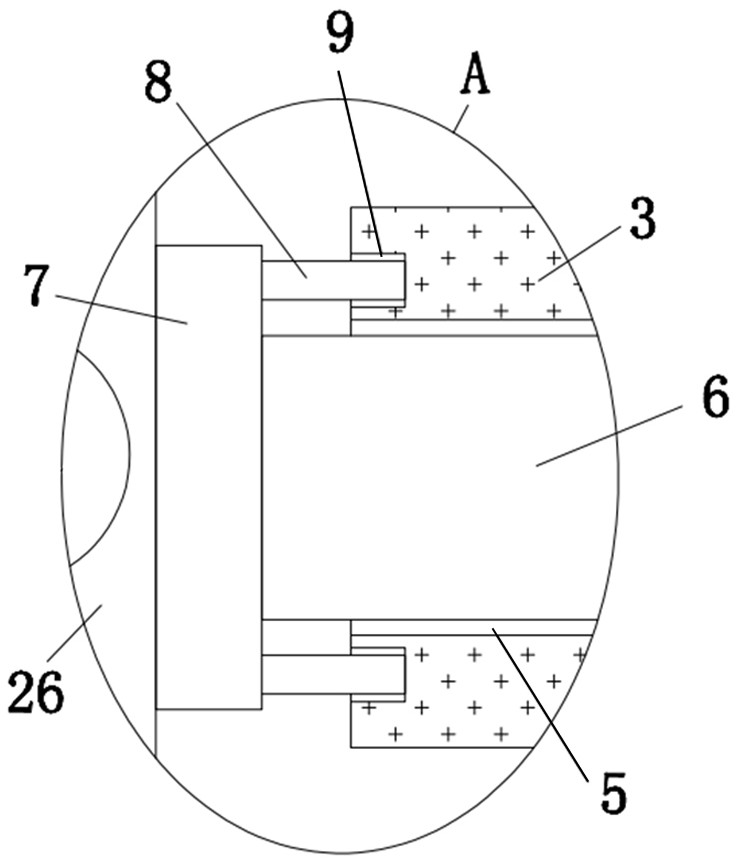 Connecting structure at joint of wall aluminum formwork and wood formwork and construction method of connecting structure