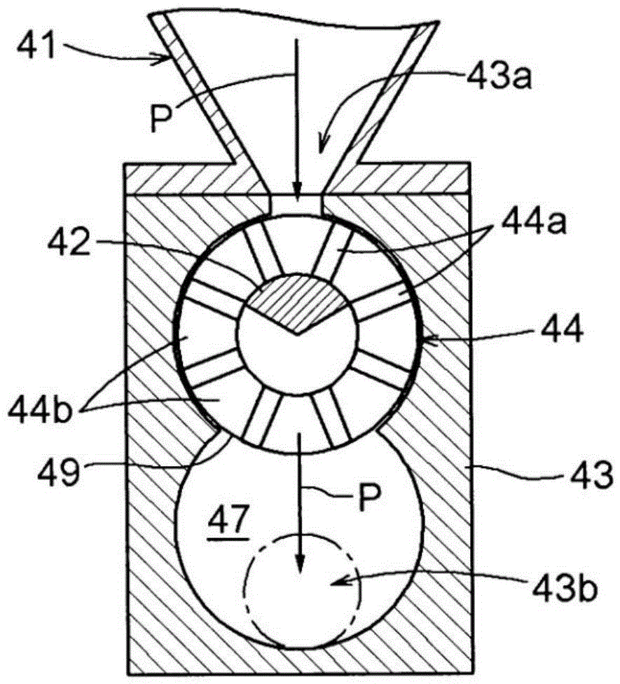 Dispersing mixer system used in producing slurry containing carbon and producing method of slurry containing carbon