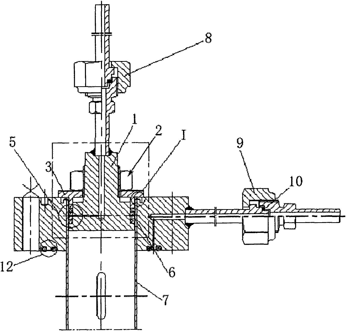 Material irradiation monitoring vertical channel of pool type reactor