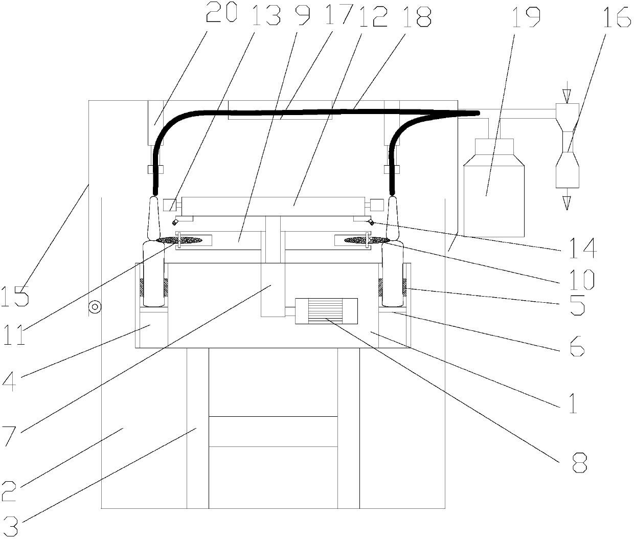 A fully automatic ampoule bottle opening device for taking liquid