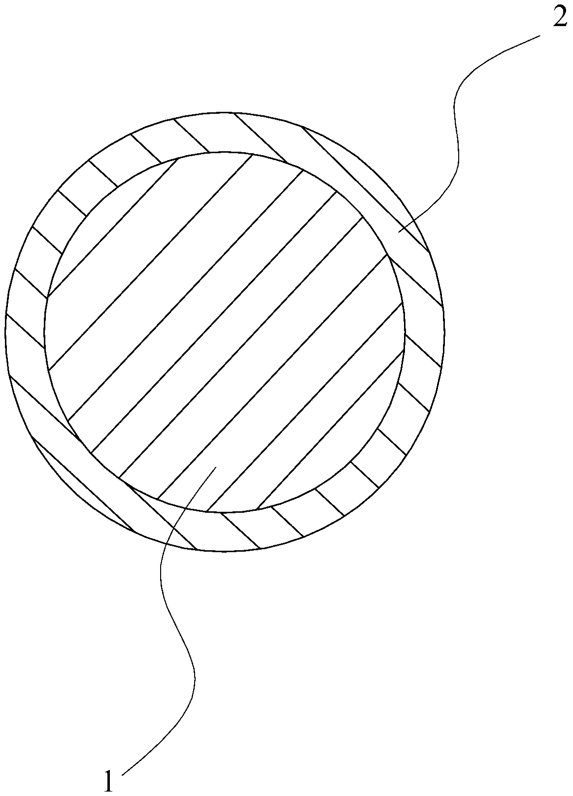 Efficient electrode wire for precision mould cutting and preparing method of efficient electrode wire