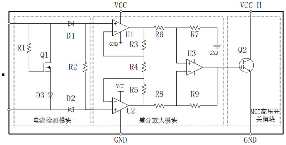 Current triggering type detonation integrated circuit applied to electronic safety system