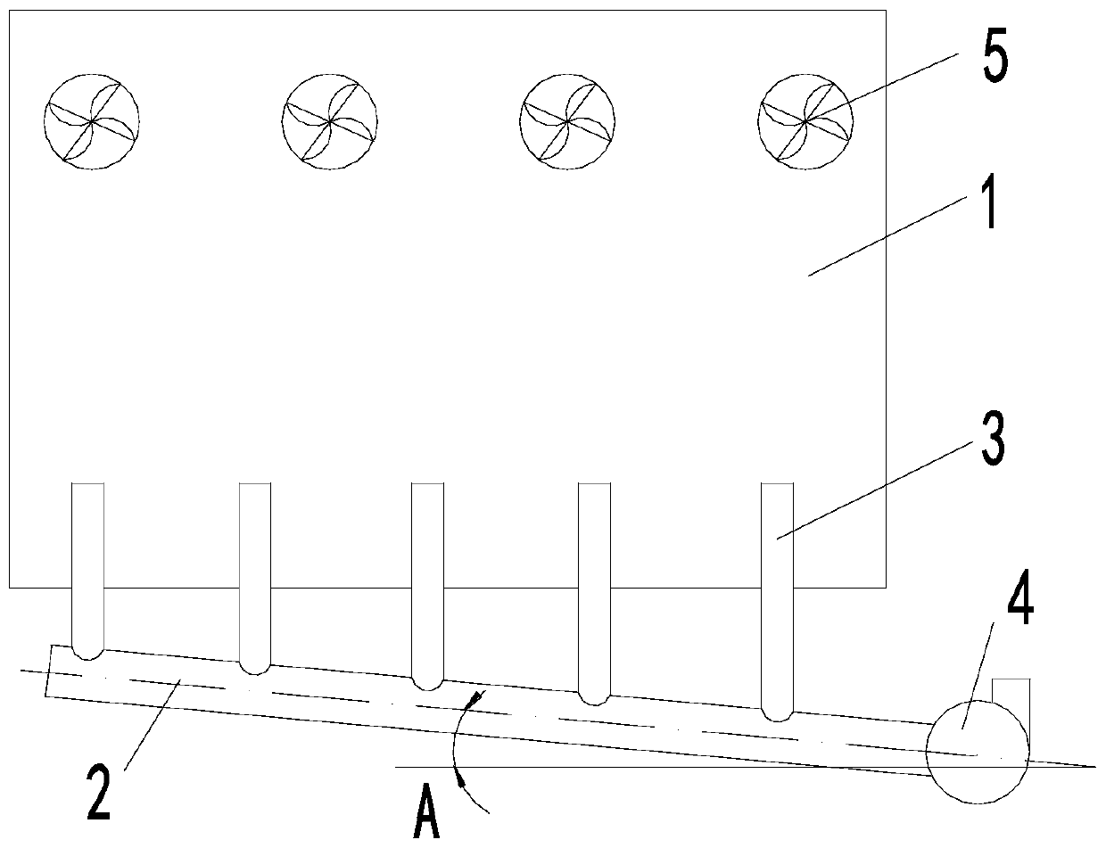 Ventilation method suitable for exhaust gas generation site