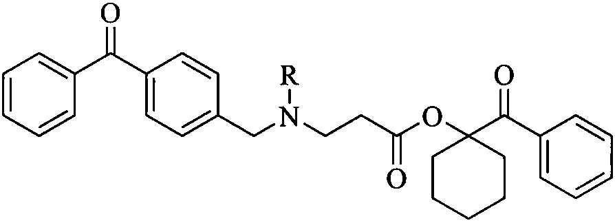 Single-component hydrogen abstracting type photoinitiators with anti-oxidation and polymerization inhibiting functions