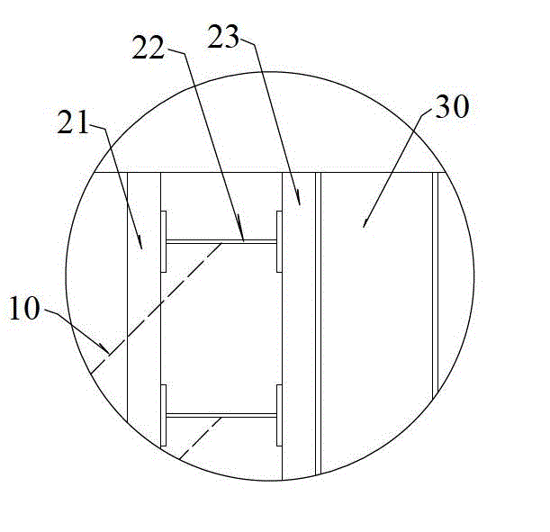 Foundation pit enclosure structure capable of realizing supporting while excavating and foundation pit excavating method