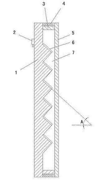 Photovoltaic solar glass curtain wall assembly with inclination angle