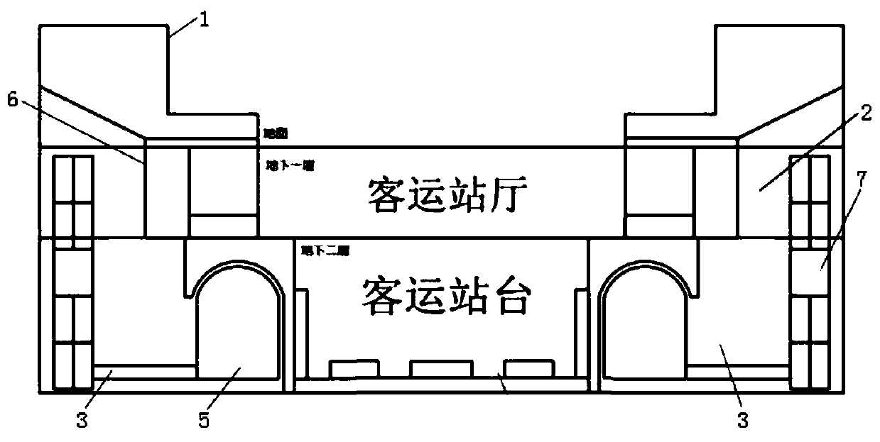 Multi-mode combined transportation logistics system based on underground rail freight