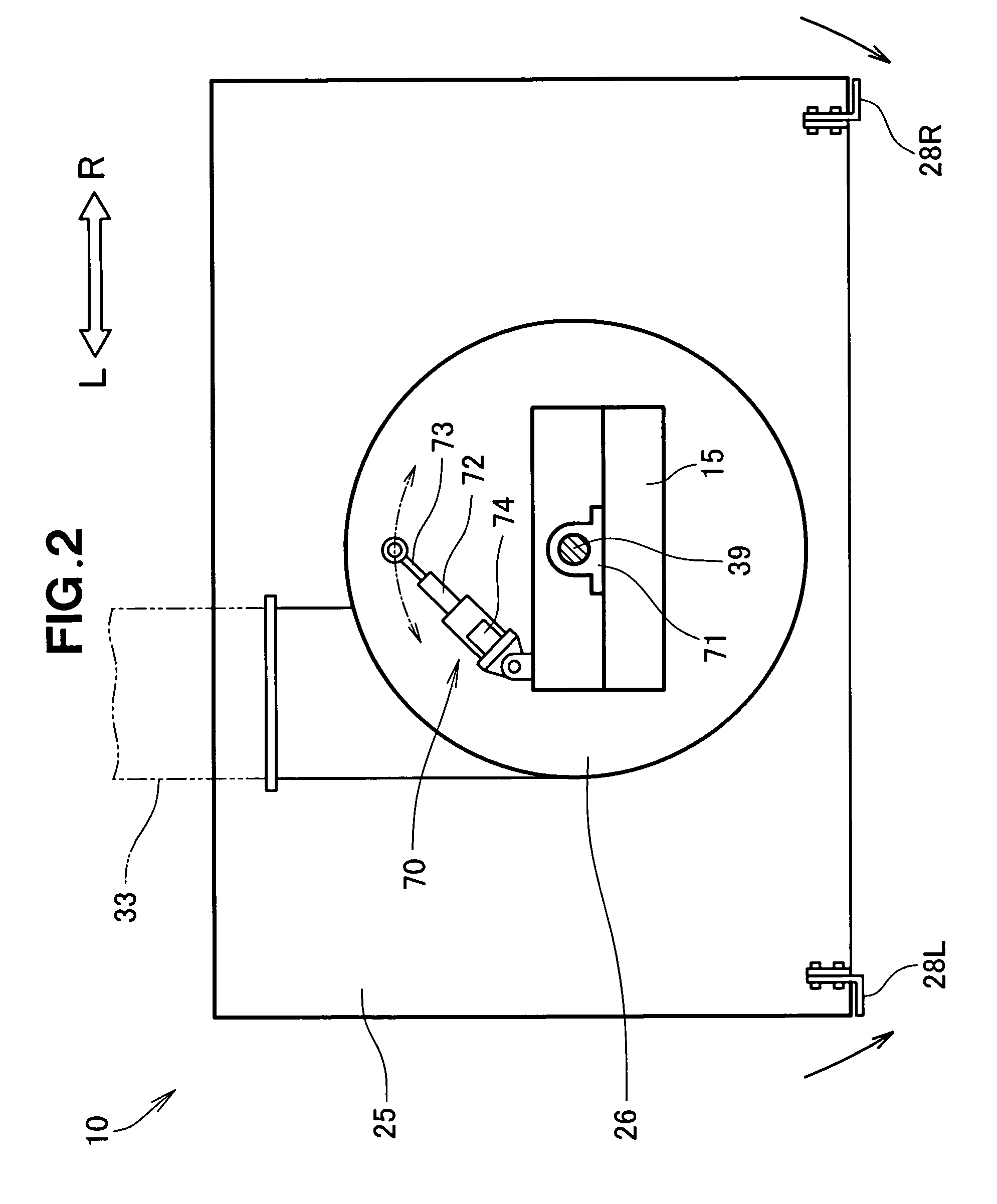 Snow removing machine