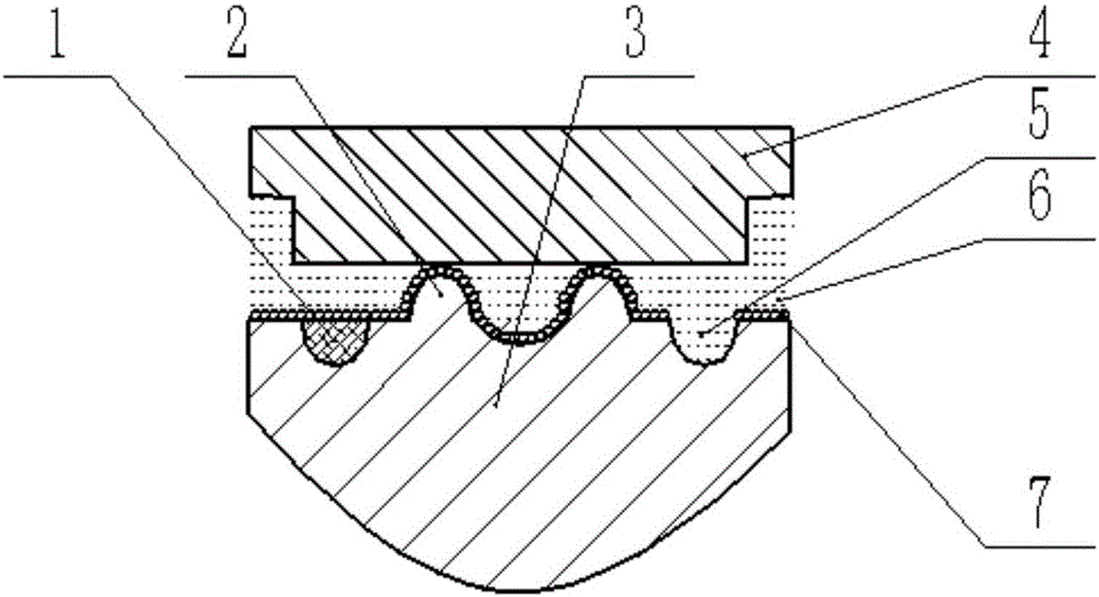 Guiding sliding friction pair of multi-element composite texture, processing method and application of guiding sliding friction pair