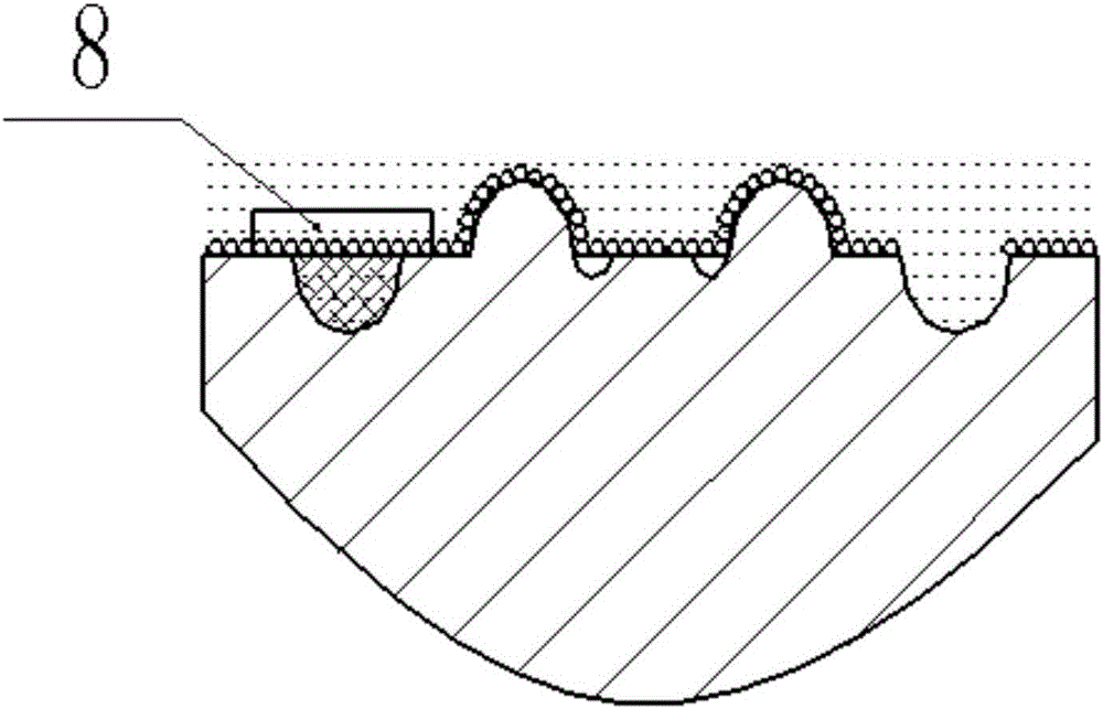 Guiding sliding friction pair of multi-element composite texture, processing method and application of guiding sliding friction pair