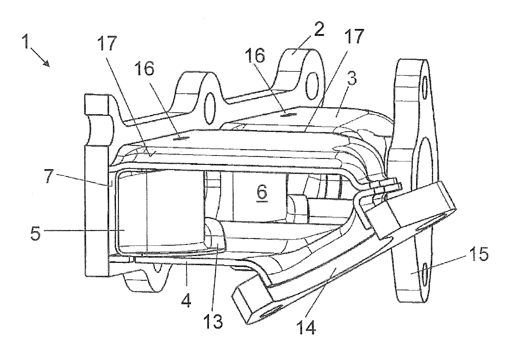 Exhaust manifold with baffle plate