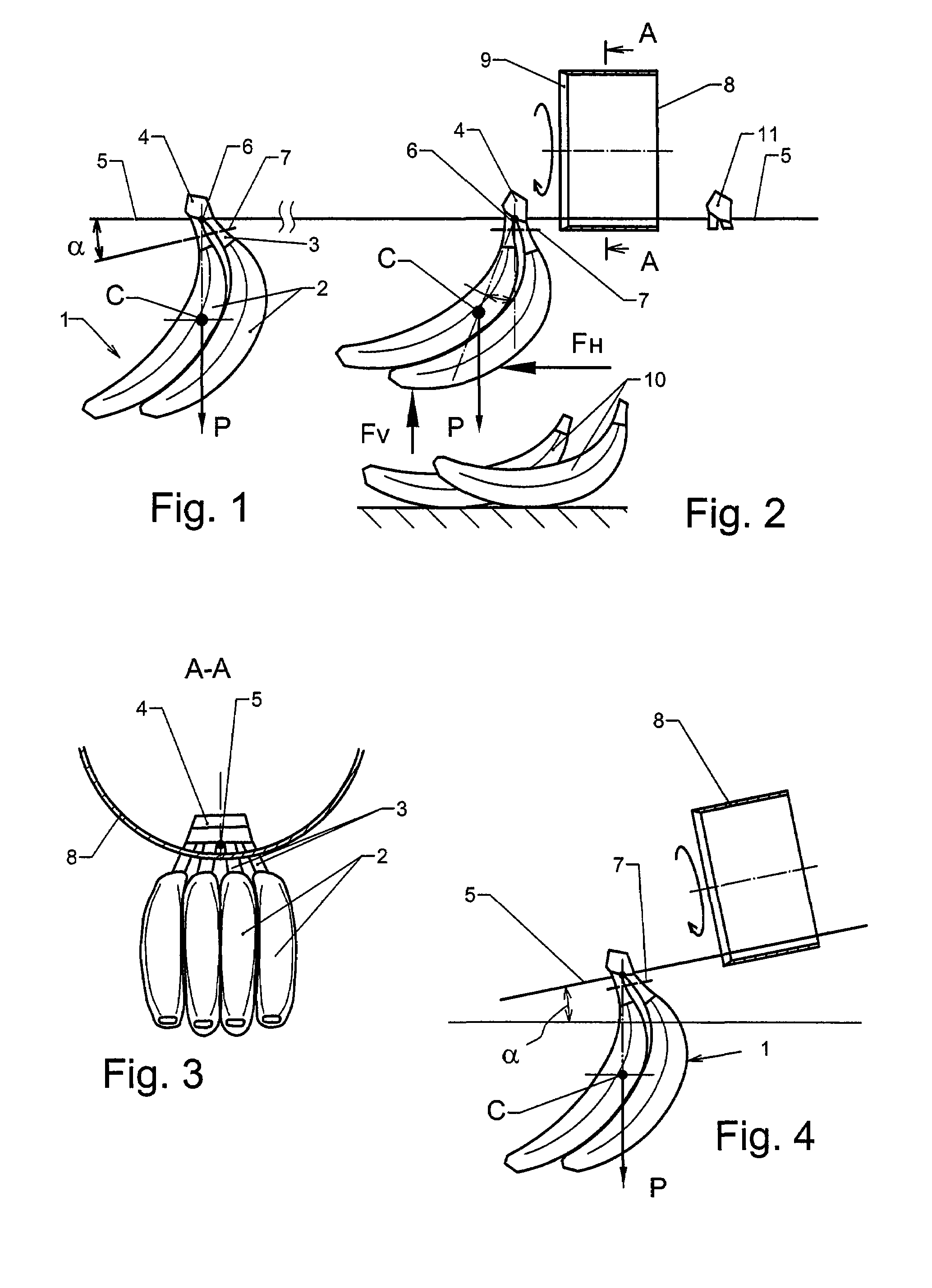 Method for separating banana clusters into separate bananas