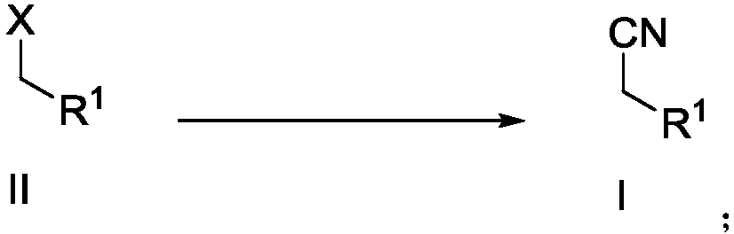 Preparation method of alkyl nitrile compound