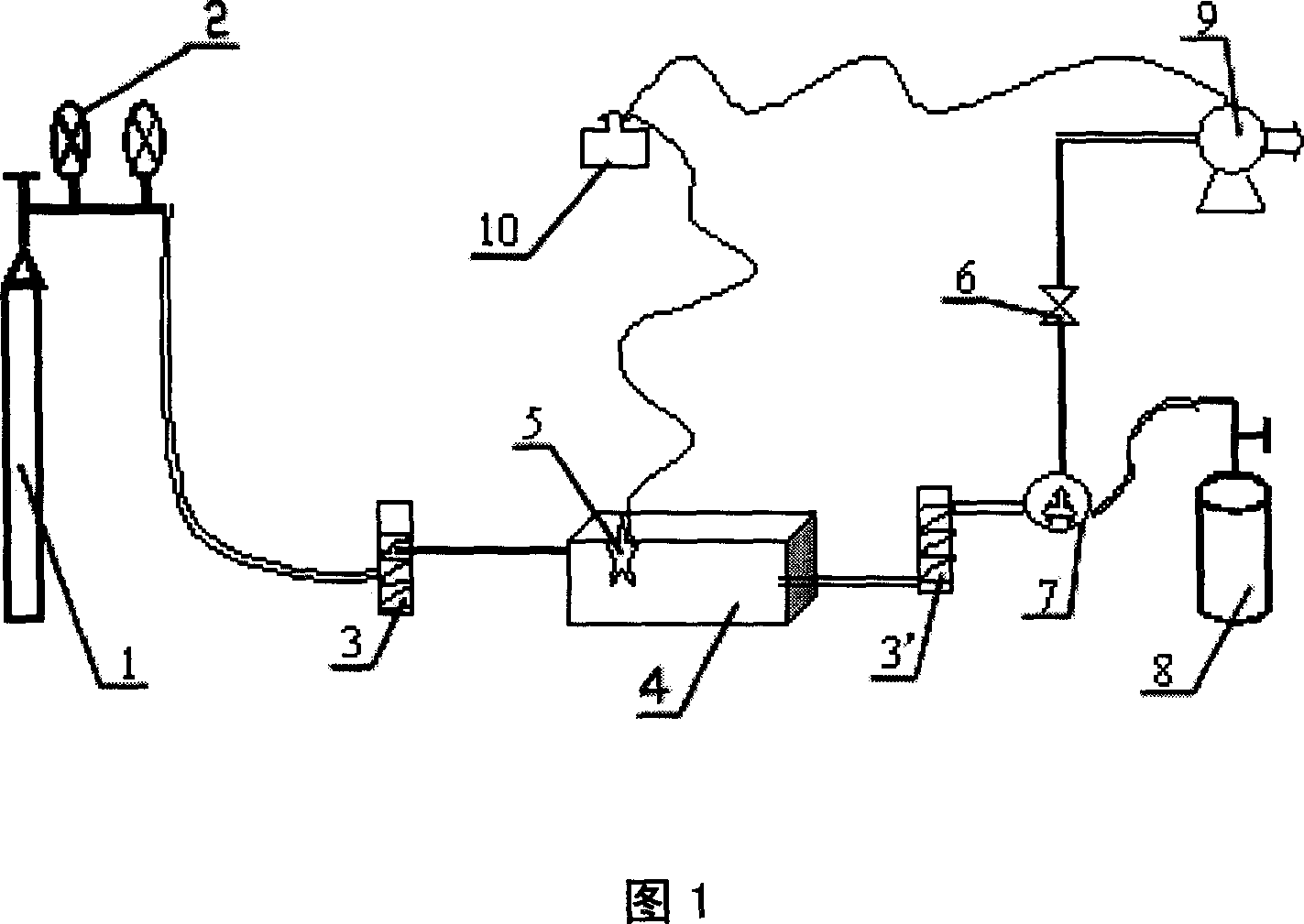 Sampling device for volatile gas on the surface of water body and soil and sampling method thereof