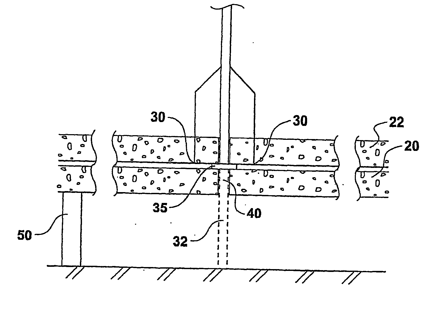 Concrete slab lifting system