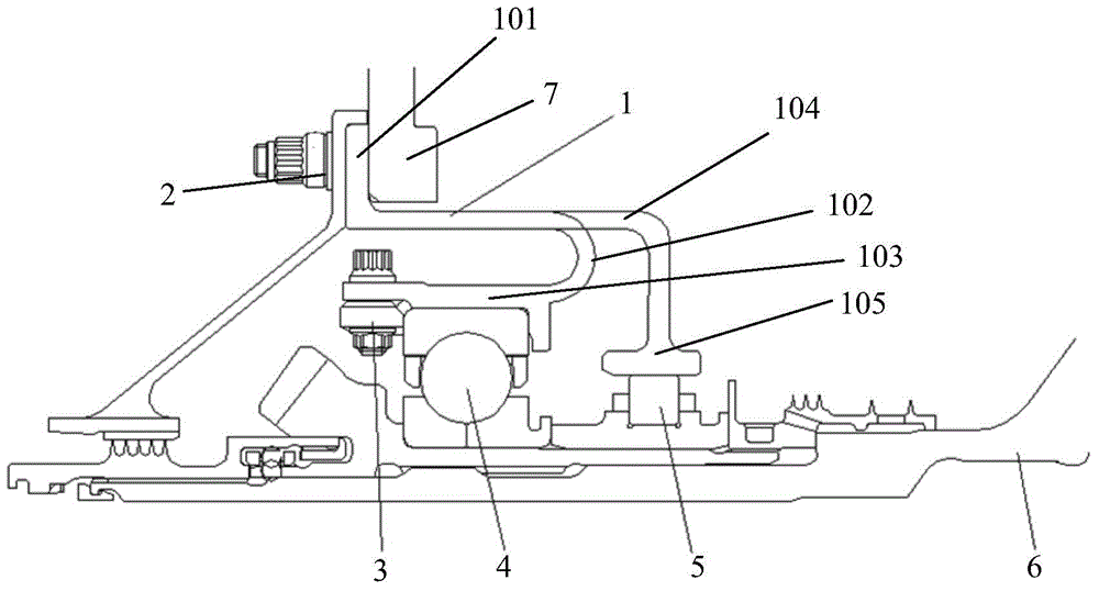 Integrated bearing supporting structure used for aviation engine