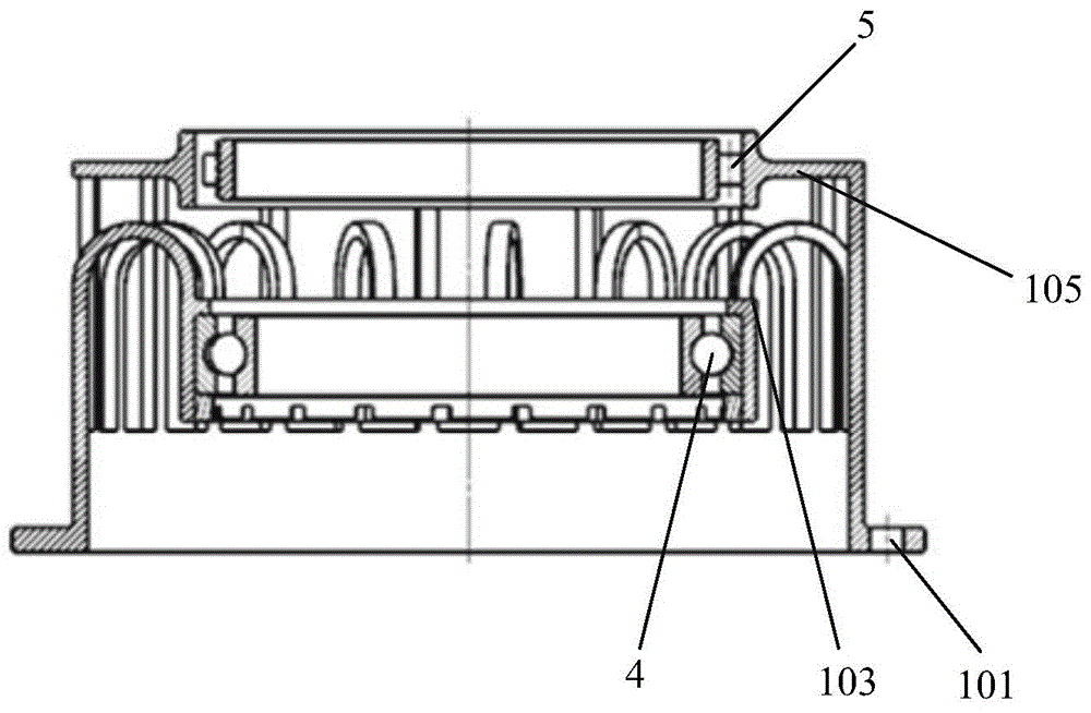 Integrated bearing supporting structure used for aviation engine