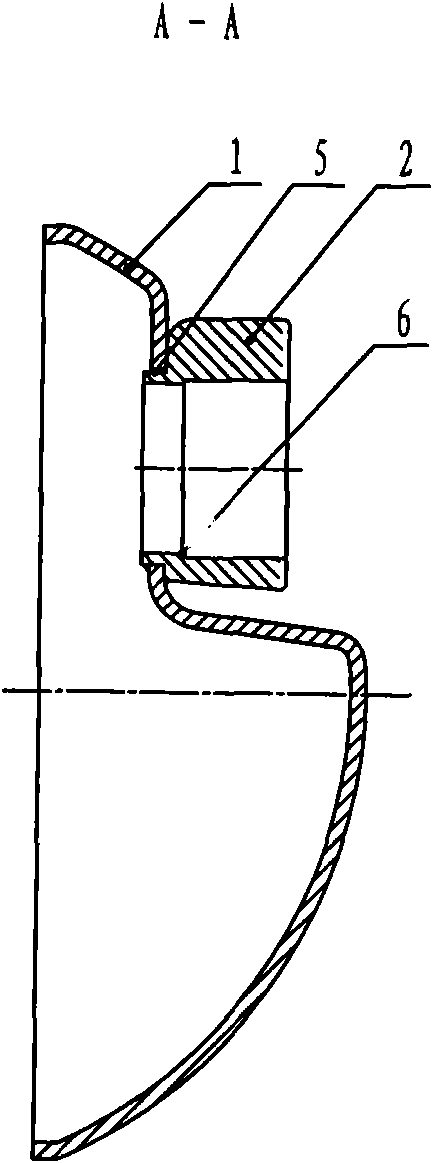 Welded-type rear cover of automobile through axle housing