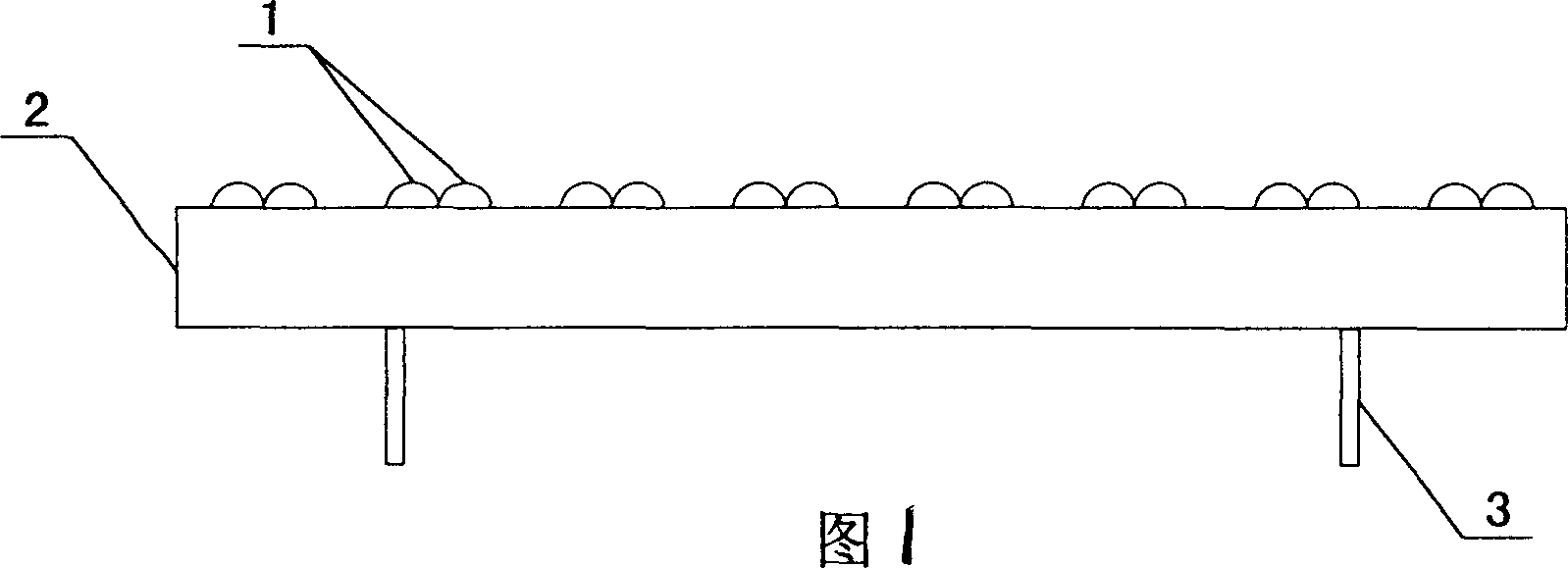 Lens combination converged LED array display