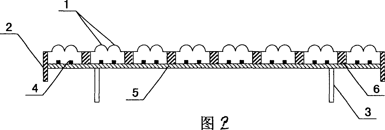 Lens combination converged LED array display