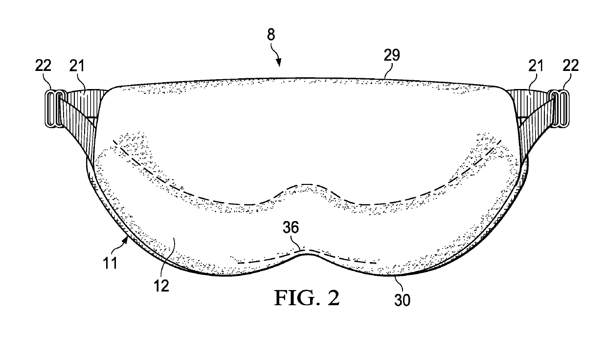 Ergonomic sleep mask