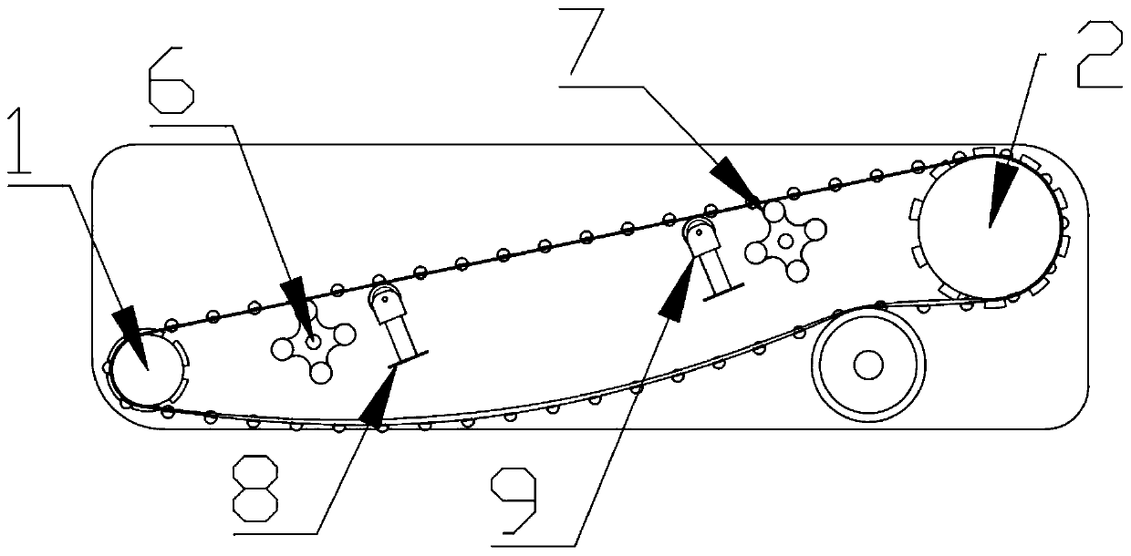 Shaking conveyor belt for potato harvester