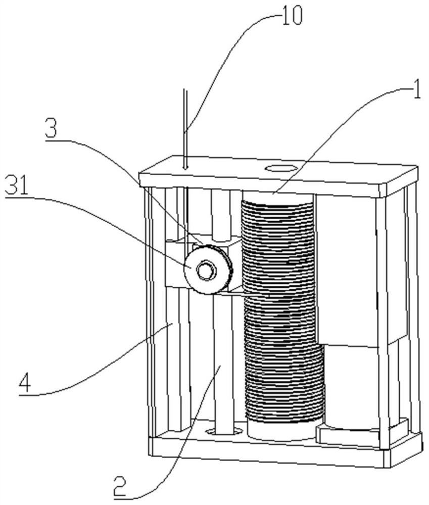 Steel wire reel and steel wire reel mechanism