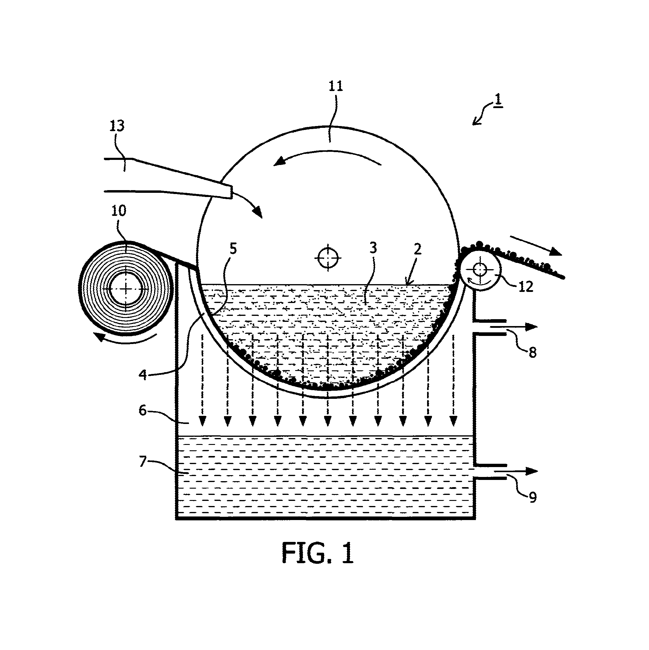 Filter device for separating a mixture of solid substance and a liquid