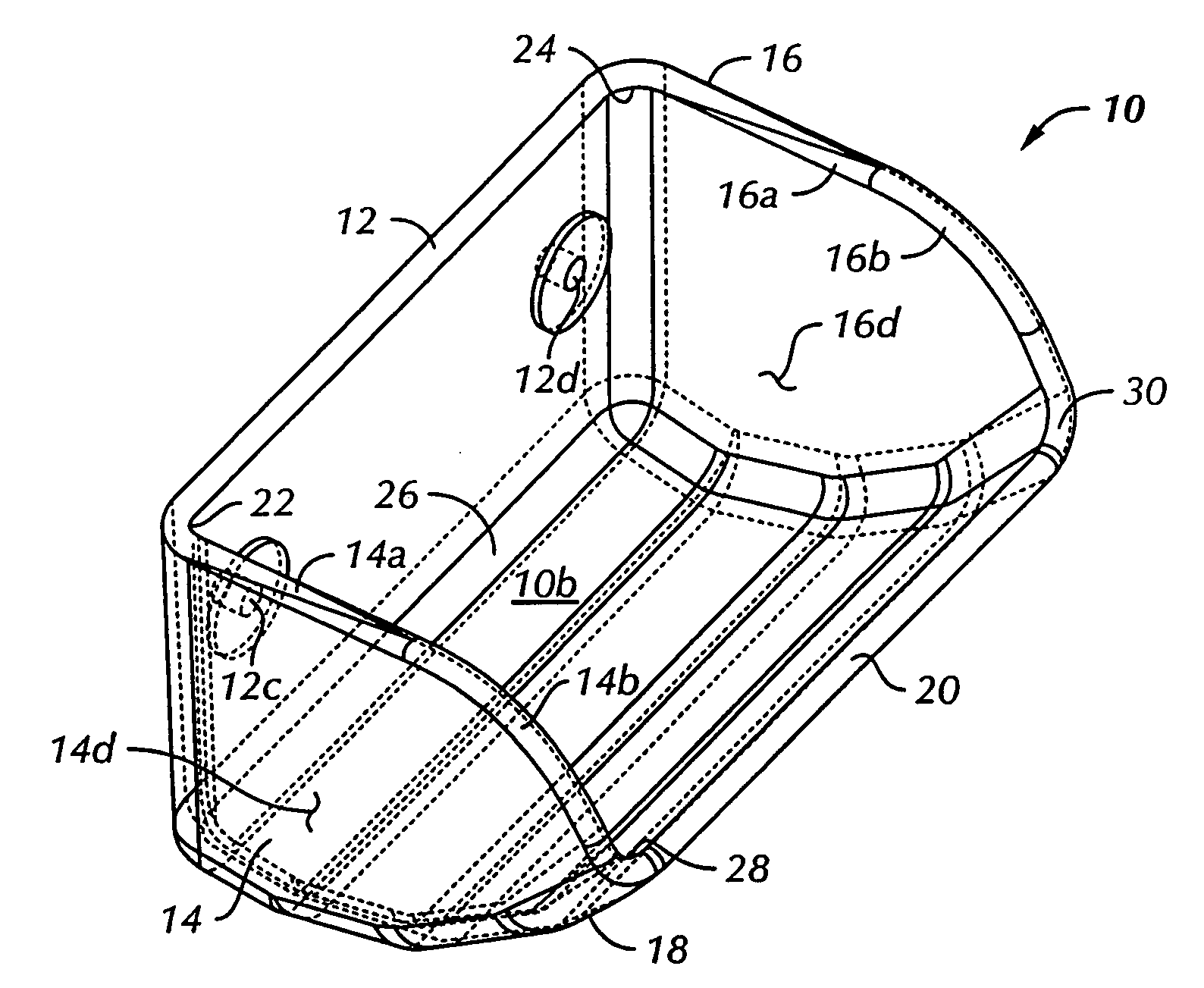 Material conveyor system container