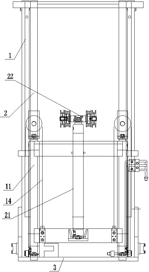 Free lifting double-portal frame system