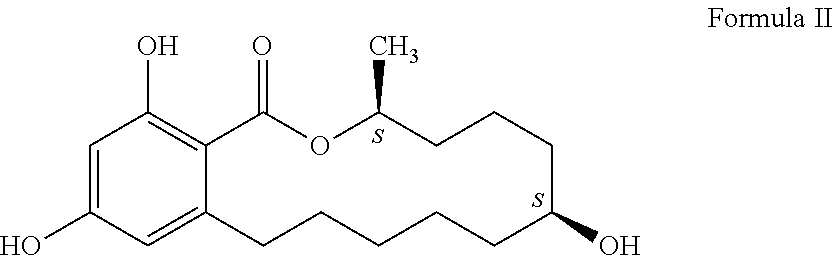 Process for manufacturing zeranol