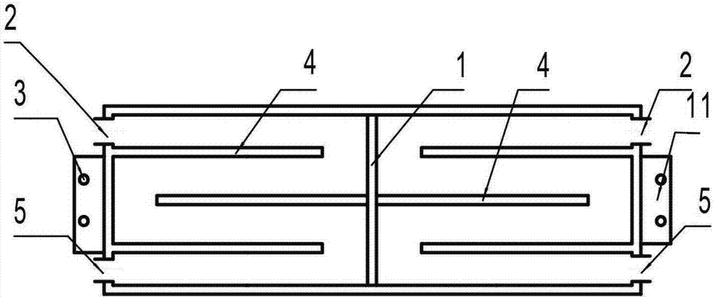 Novel furnace top cooling device for oxygen-enriched side copper blowing smelting furnace