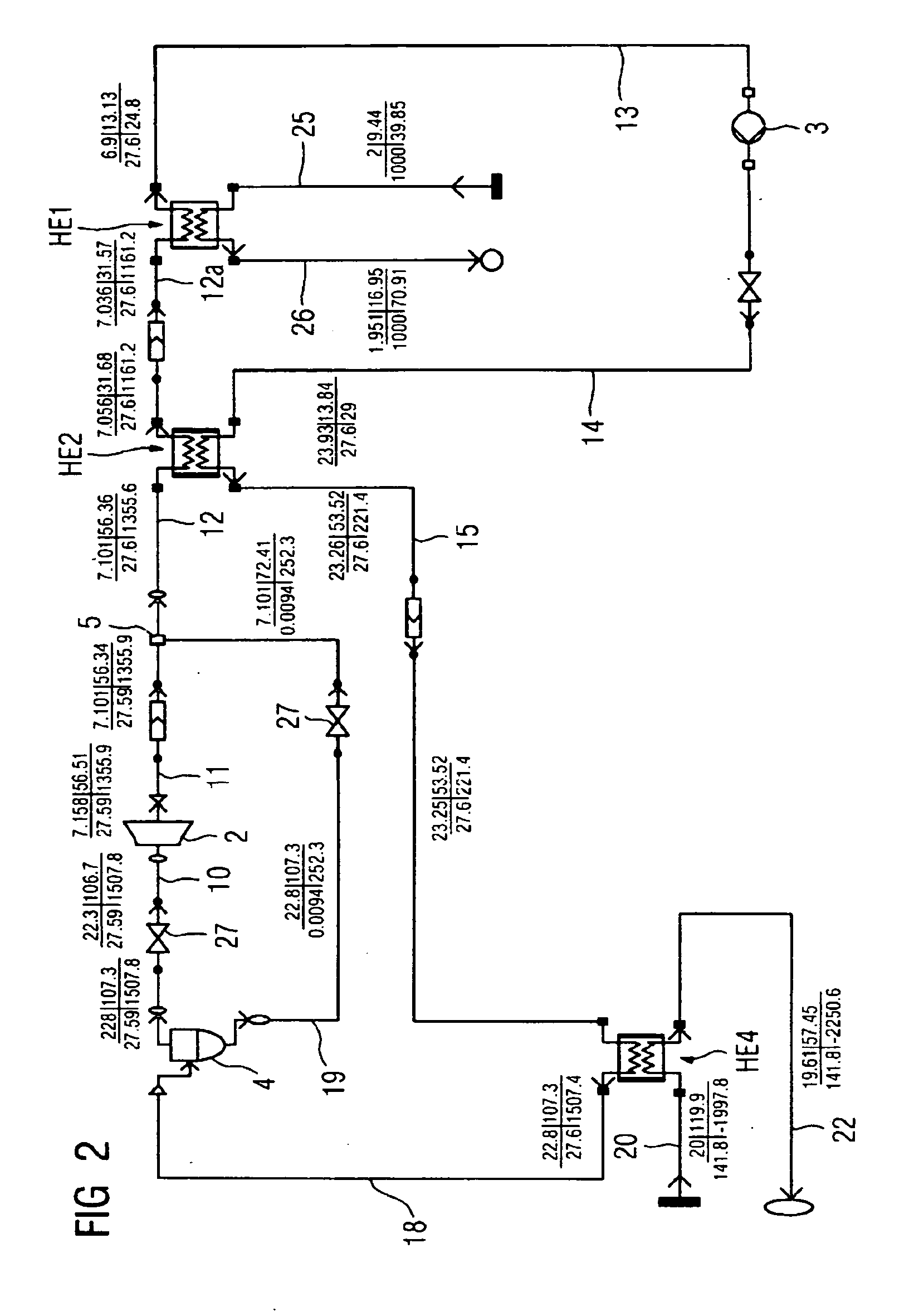 Method and device for carrying out a thermodynamic cyclic process