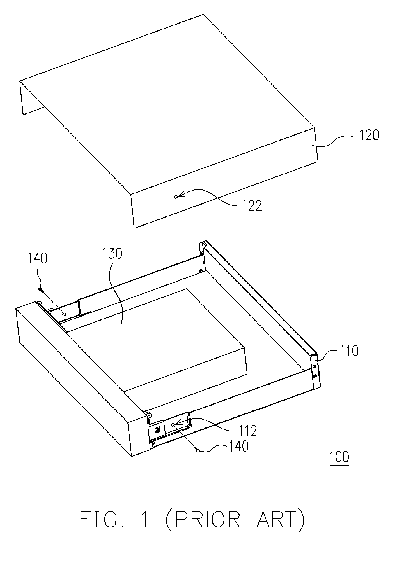 Optical disc drive and housing of an electronic device