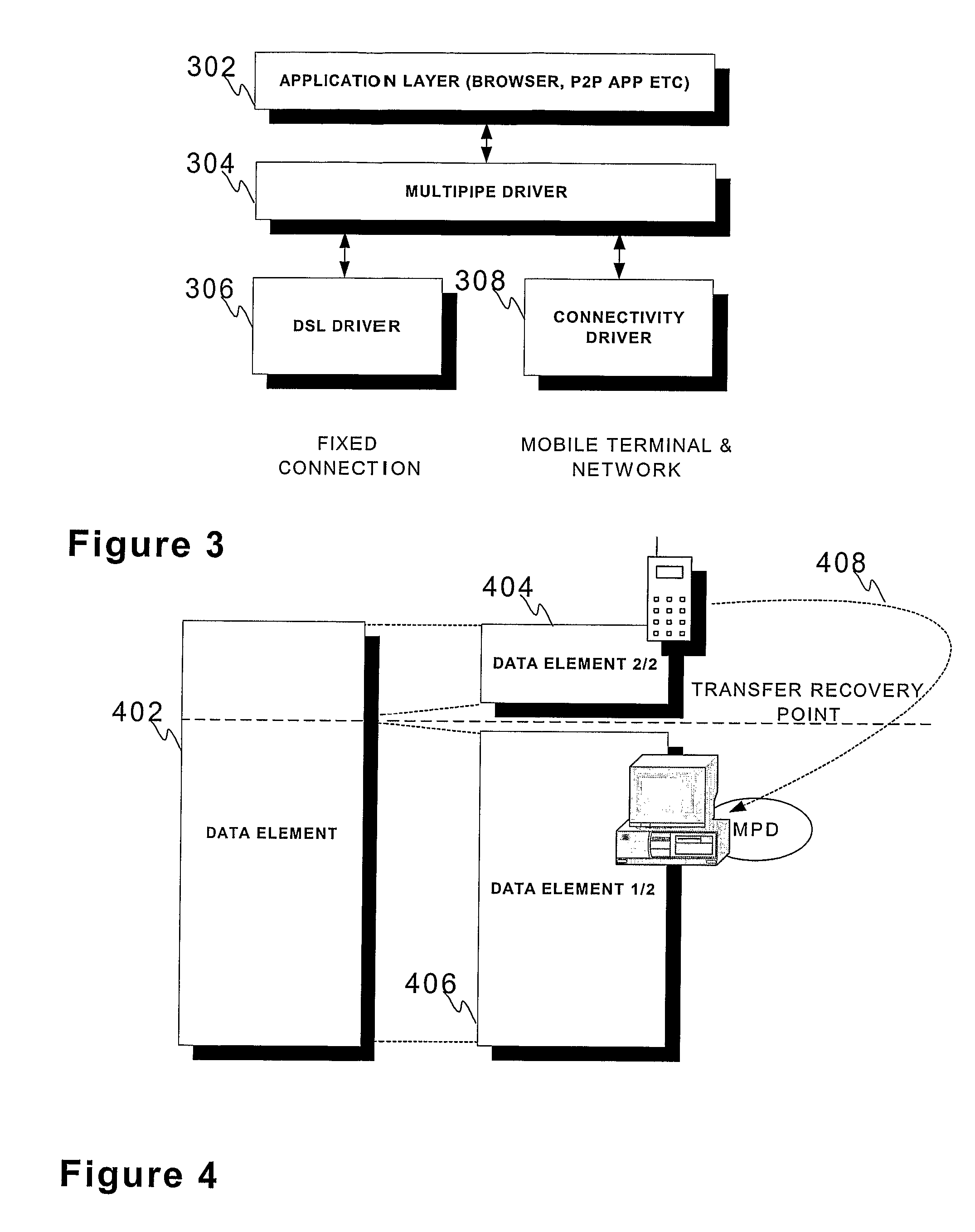 Method, a device and a system for transferring data