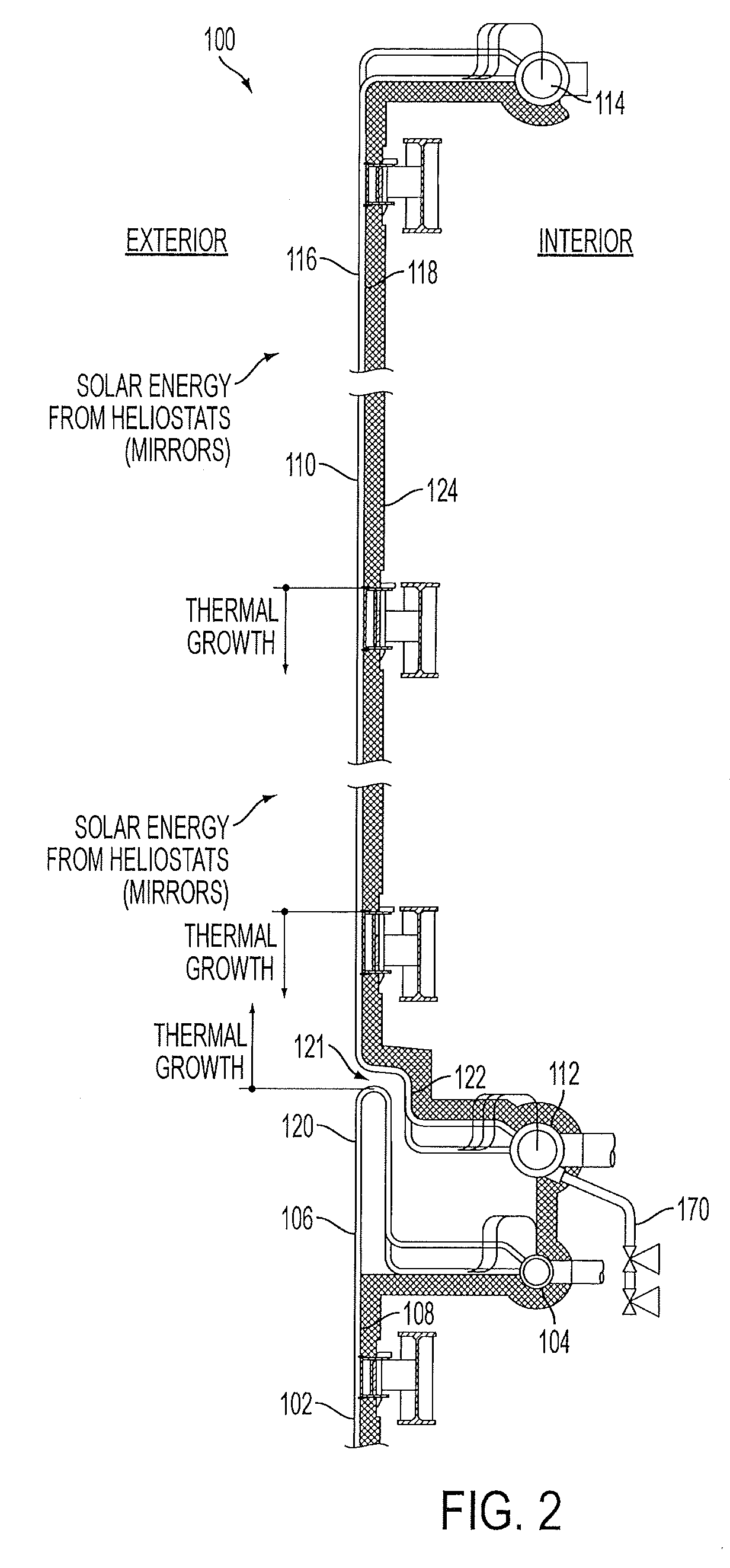 Arrangement of tubing in solar boiler panels