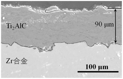 Ti2AlC corrosion resisting coating preparing method