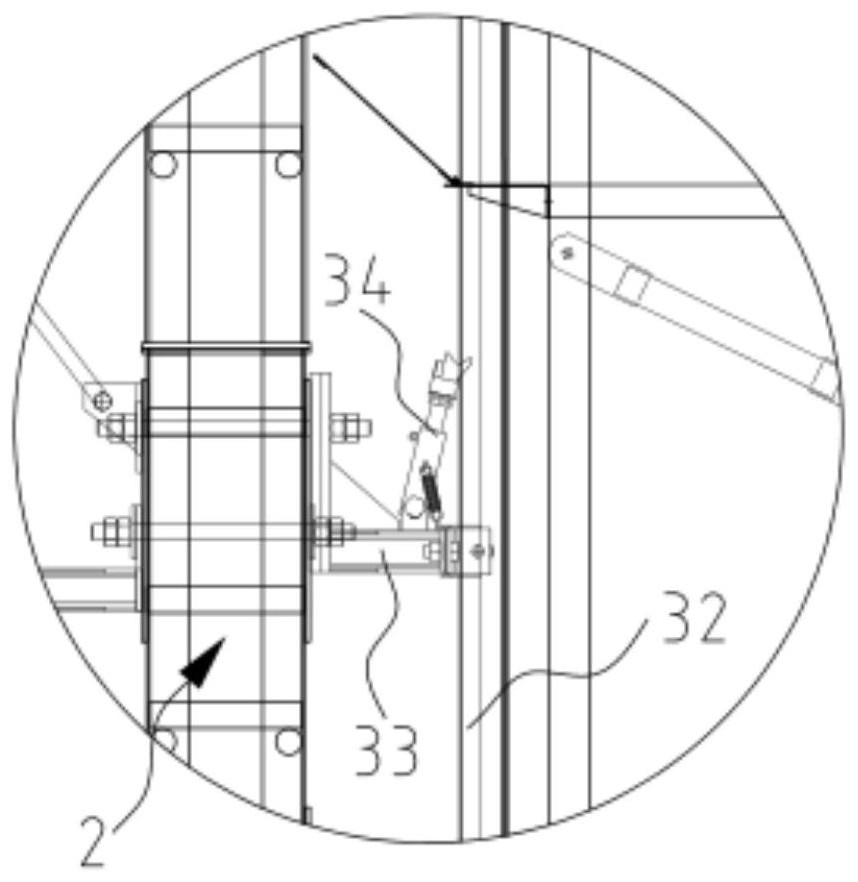 Cantilever climbing device and construction method of cantilever structures