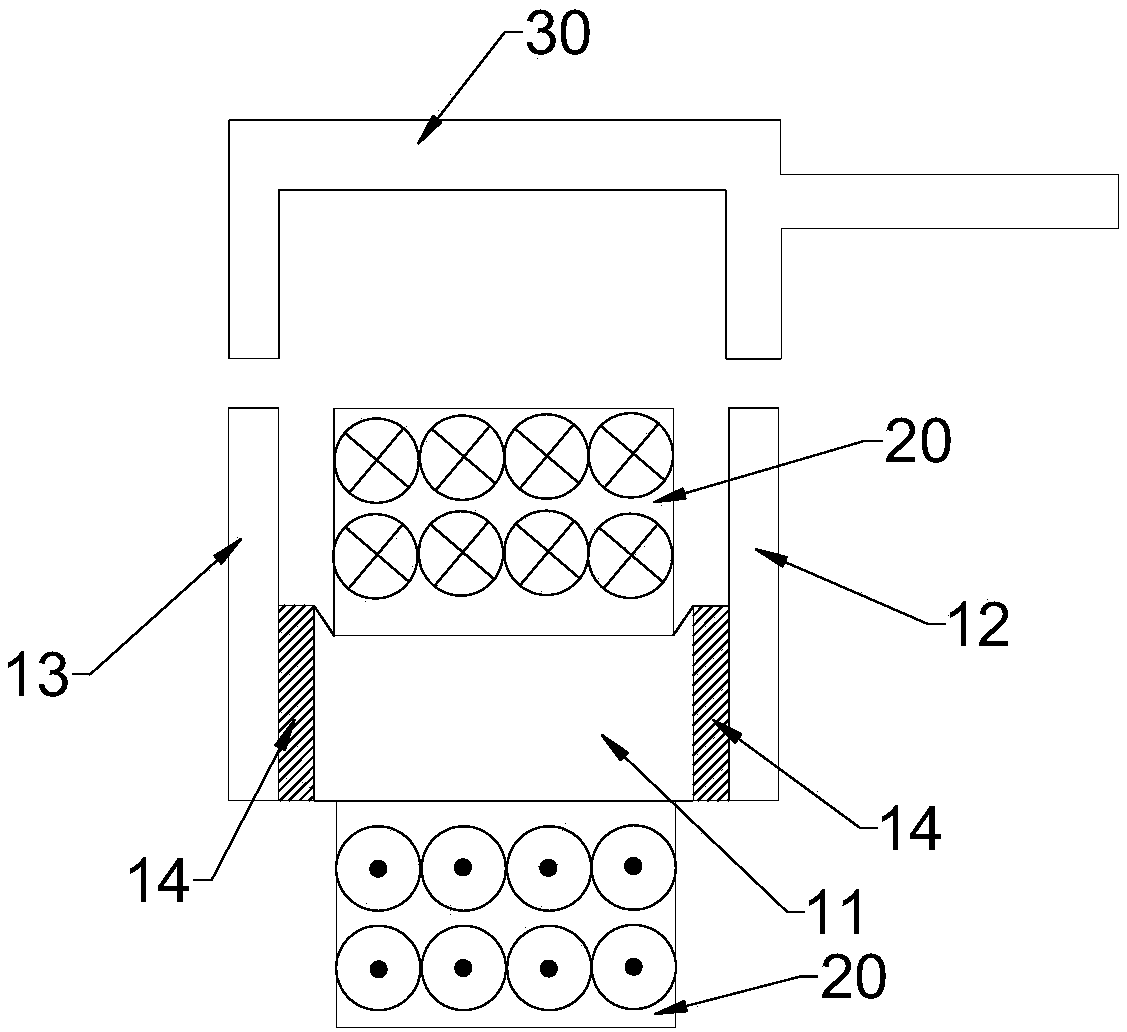 Suspension electromagnet based on medium and low speed maglev train