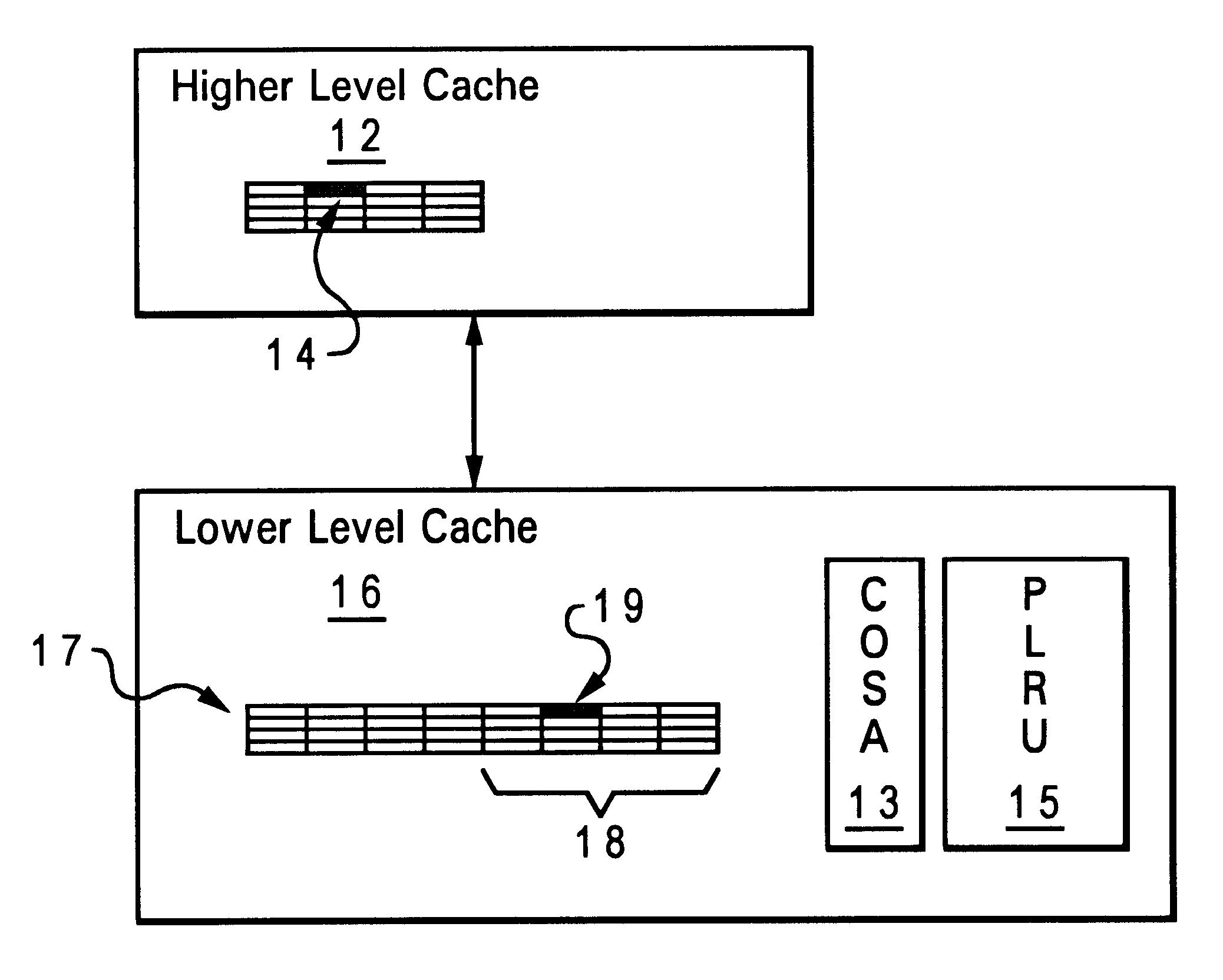 Method and system for maintaining allocation information on data castout from an upper level cache