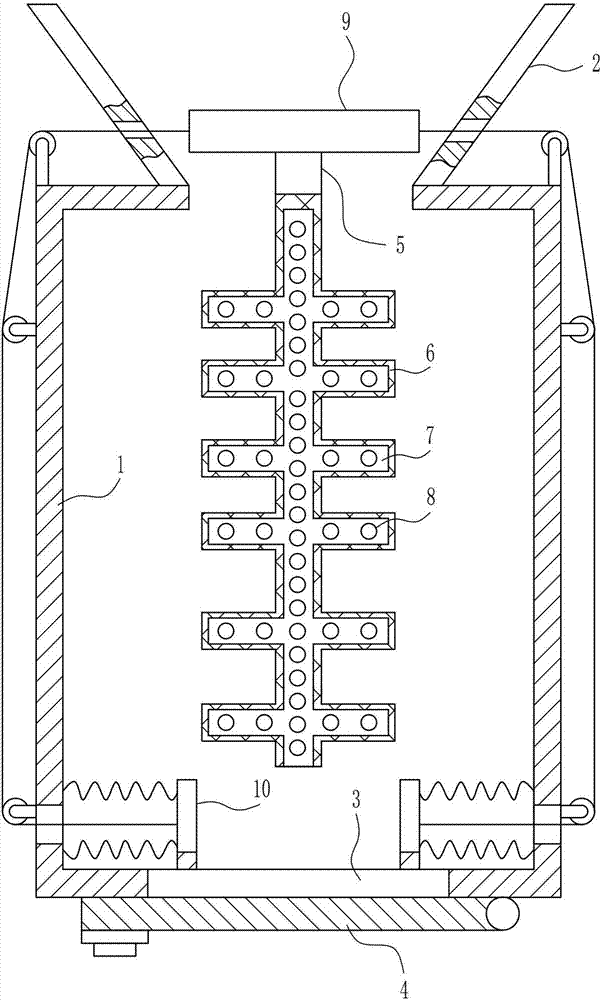 Turnover-type electronic information demagnetization equipment