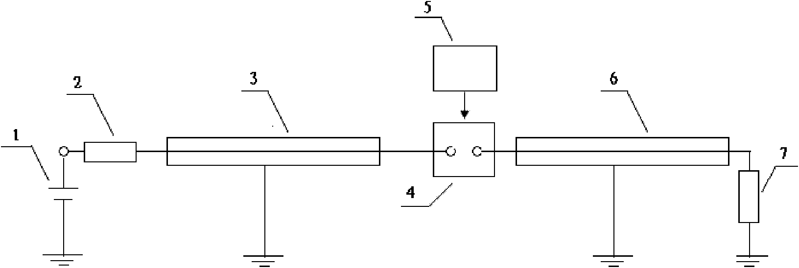 Nanosecond rising edge high-voltage square wave pulse generator